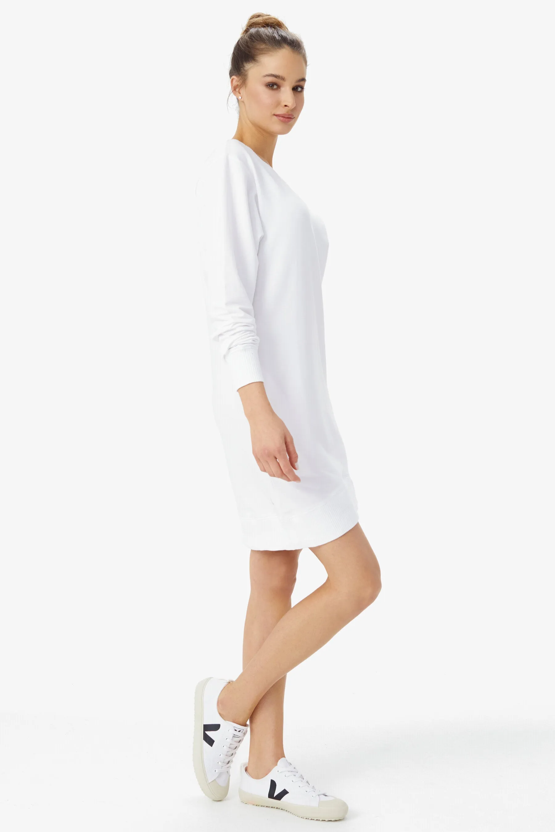 Flat Track Long Sleeve Sweatshirt Dress