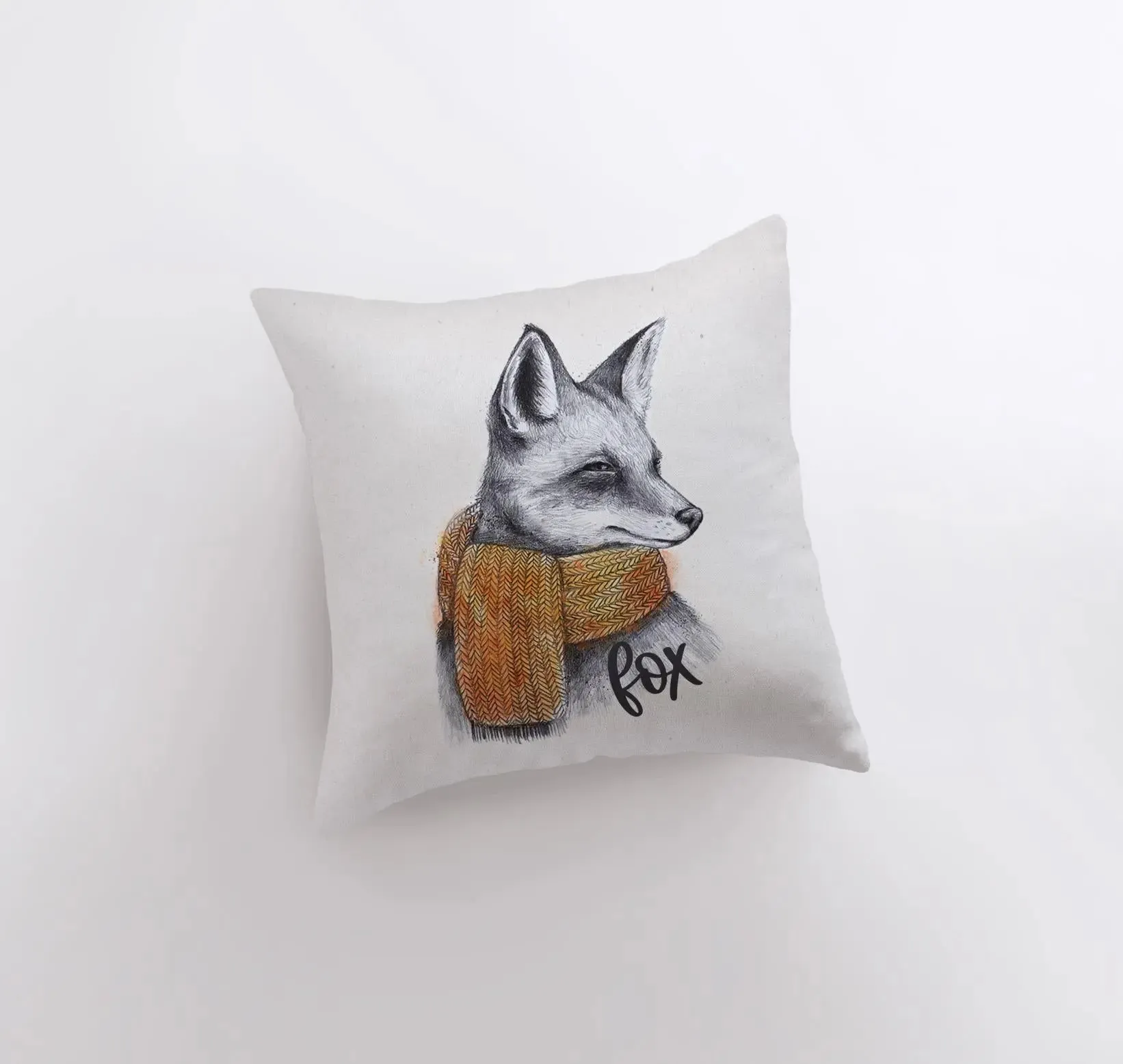 Fox Hipster | Pillow Cover | Fox Decor | Throw Pillow | Wilderness | Forest Animal | Animal Lover | Wild Animals Print | Wild Animals Art