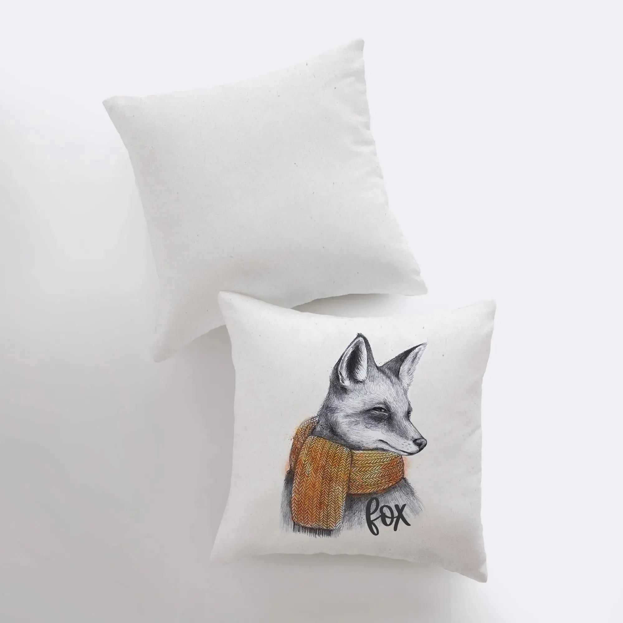 Fox Hipster | Pillow Cover | Fox Decor | Throw Pillow | Wilderness | Forest Animal | Animal Lover | Wild Animals Print | Wild Animals Art