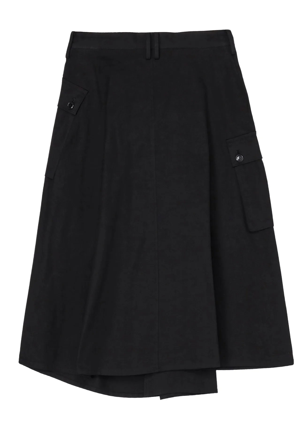 GABARDINE R-WIDE TUCK CARGO SKIRT