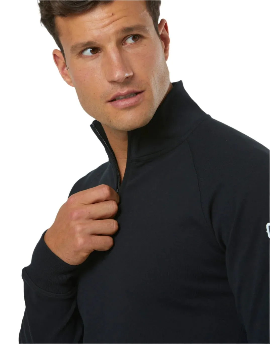 Gym Coffee Mens Chill Half Zip Black