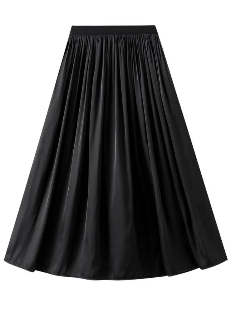 High Waist and Slim Pleated Skirt