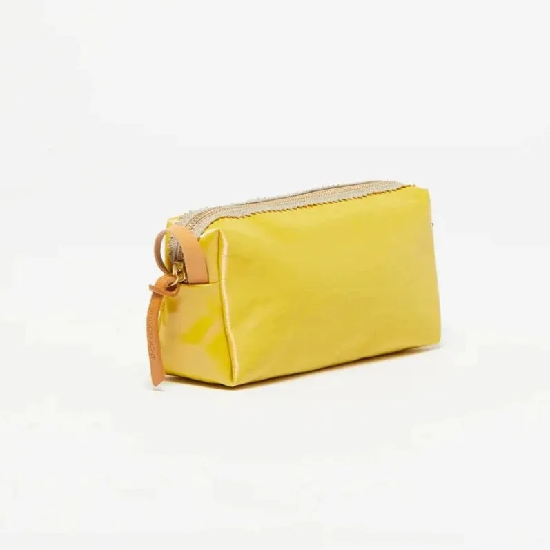 Jack Gomme Paris Blush Linen Pouch Yellow