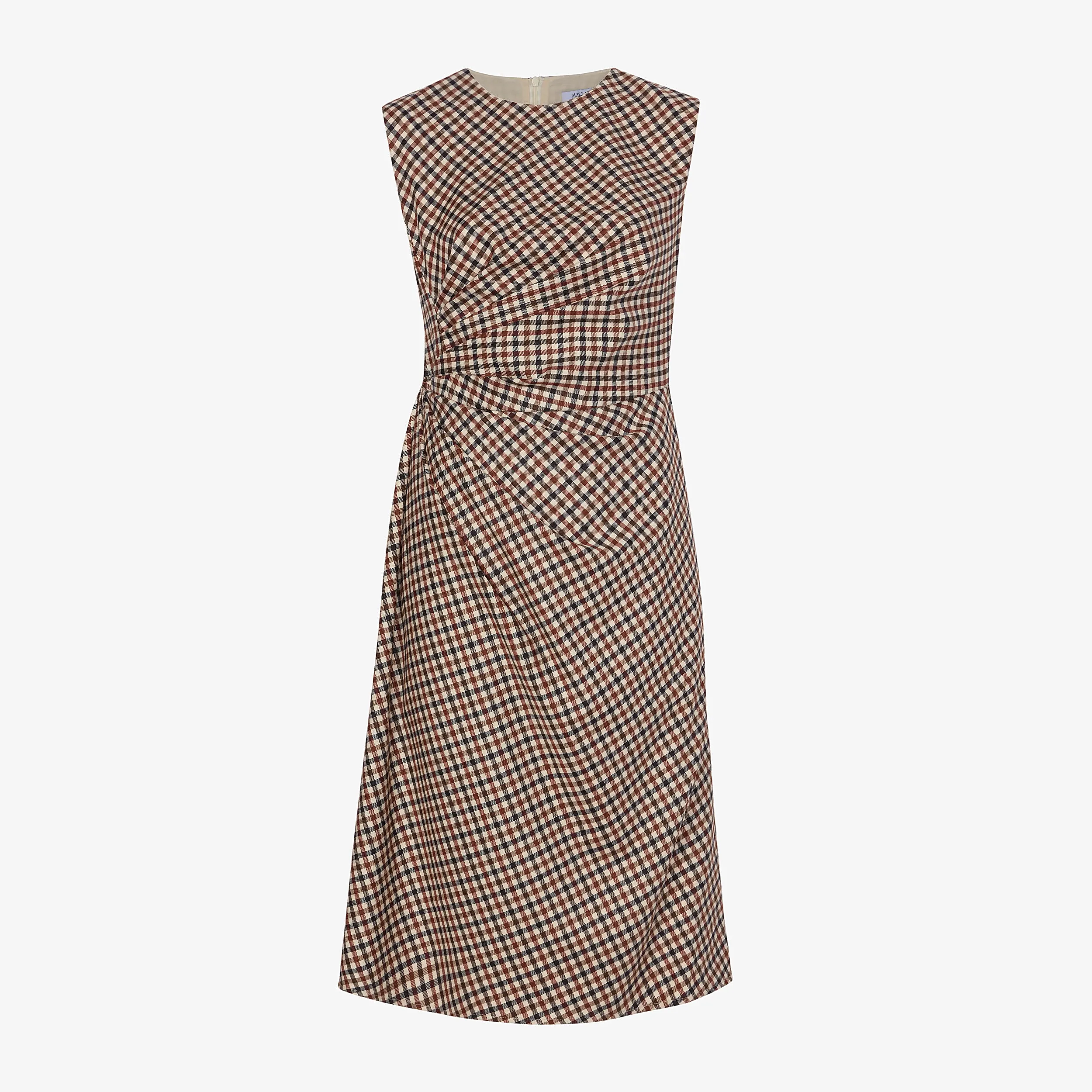 Jeannine Dress - Windowpane Sharkskin :: Windowpane Multi