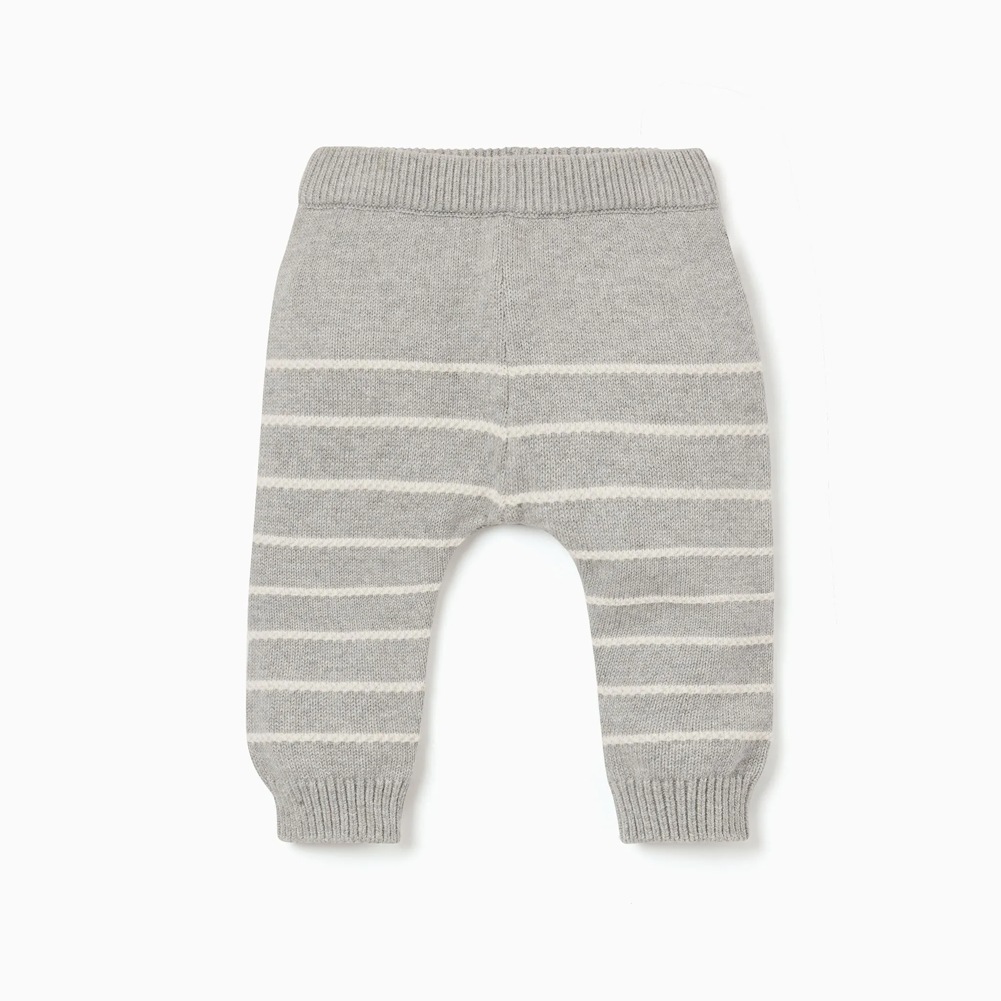 Knitted Slogan Jumper & Stripe Joggers Outfit