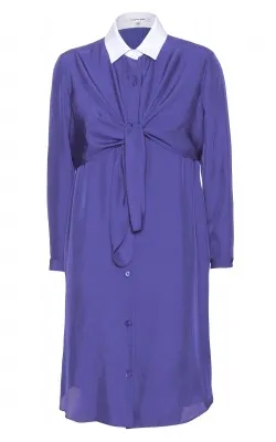 Knotted Shirt Dress