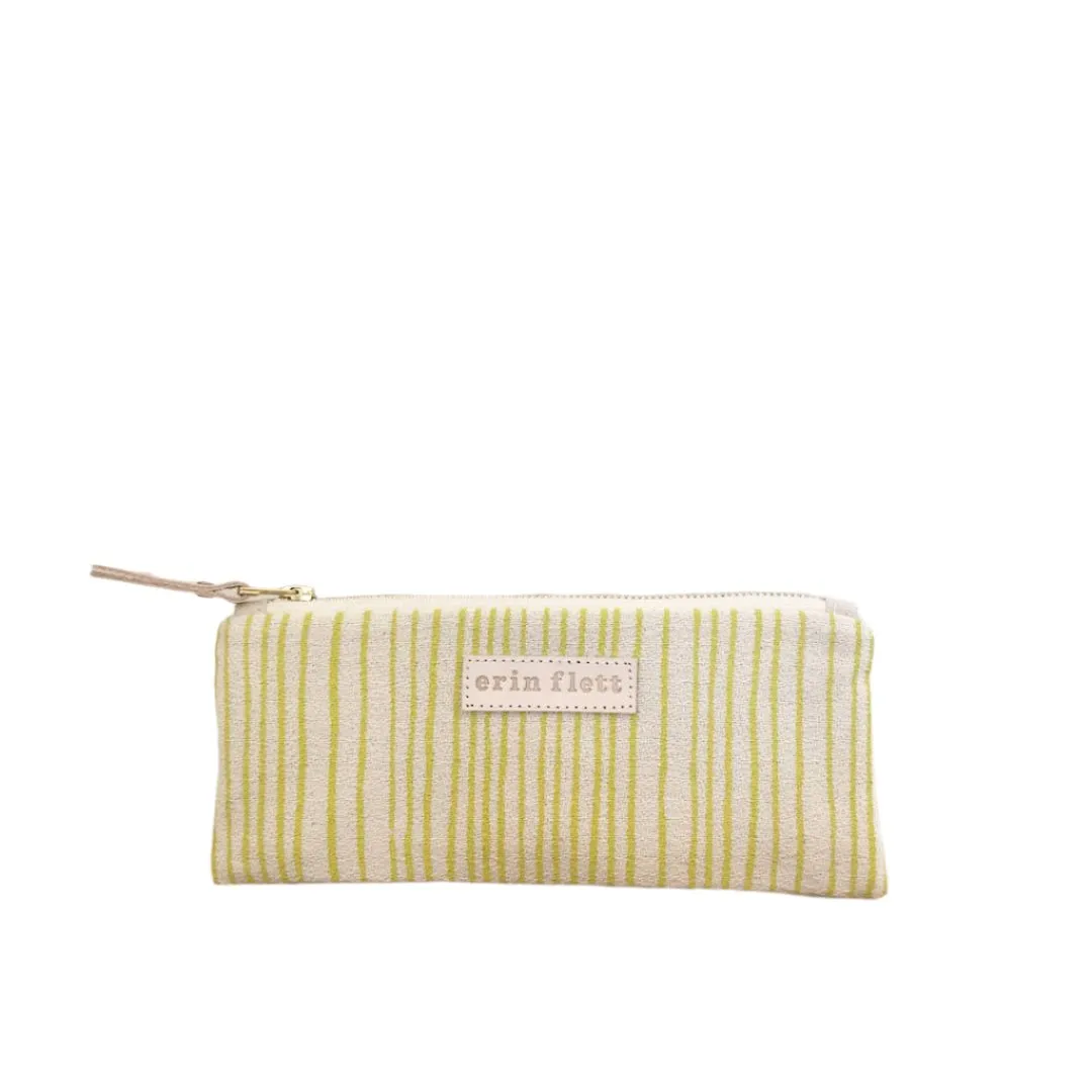 Lemon Stripe Pencil Zip Pouch