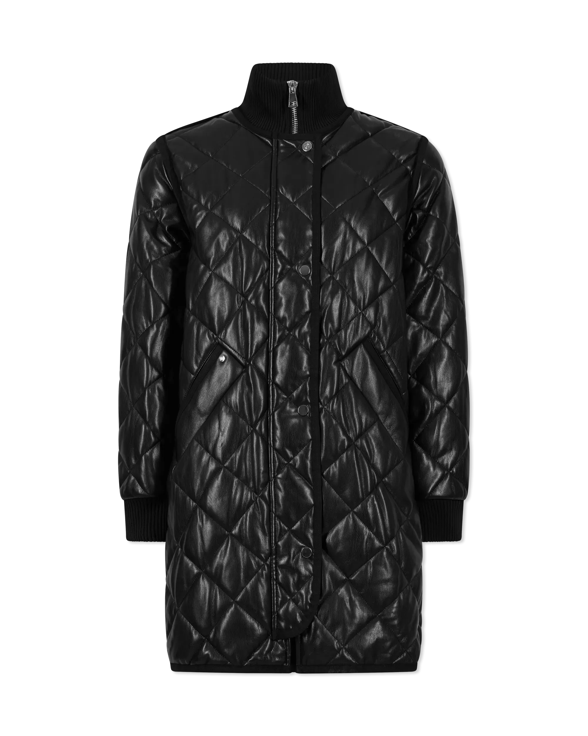 Liberty Vegan Leather Quilted Coat