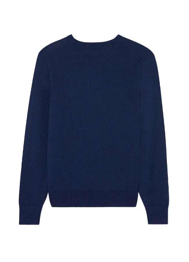 Maison Kitsune Chillax Fox Patch Classic R-Neck Jumper