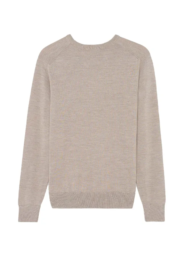 Maison Kitsune Chillax Fox Patch Classic R-Neck Jumper