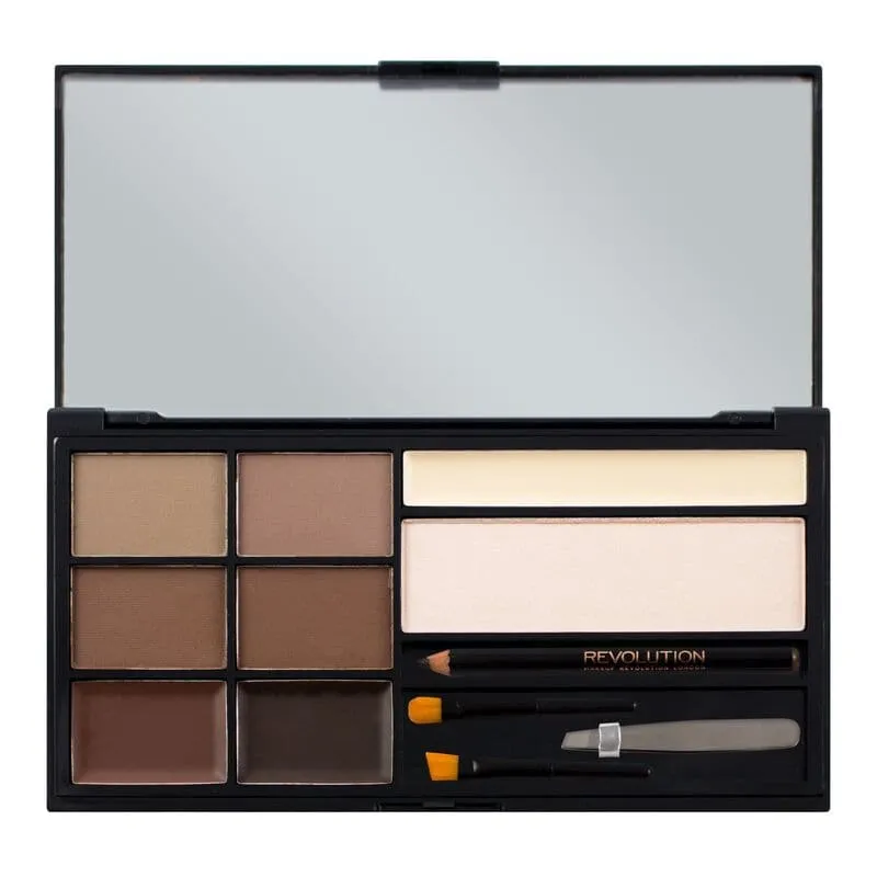 Makeup Revolution Ultra Brow Palette - Medium to Dark