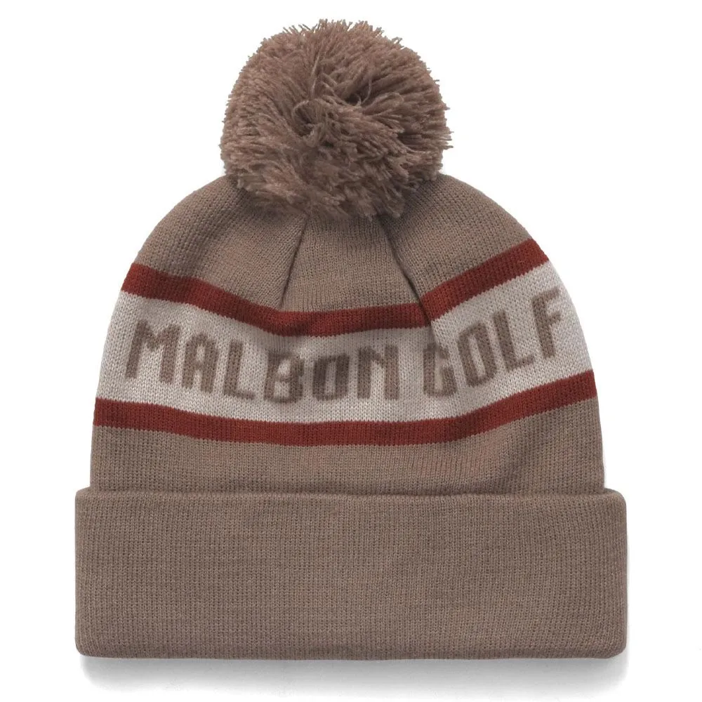 Malbon Alaska Golf Beanie Brown - FW24