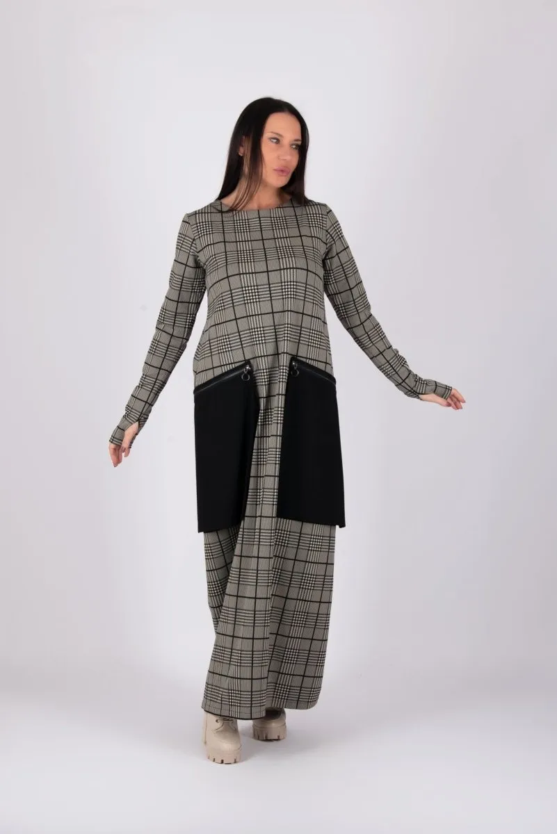 Maxi Plaid Dress LARA