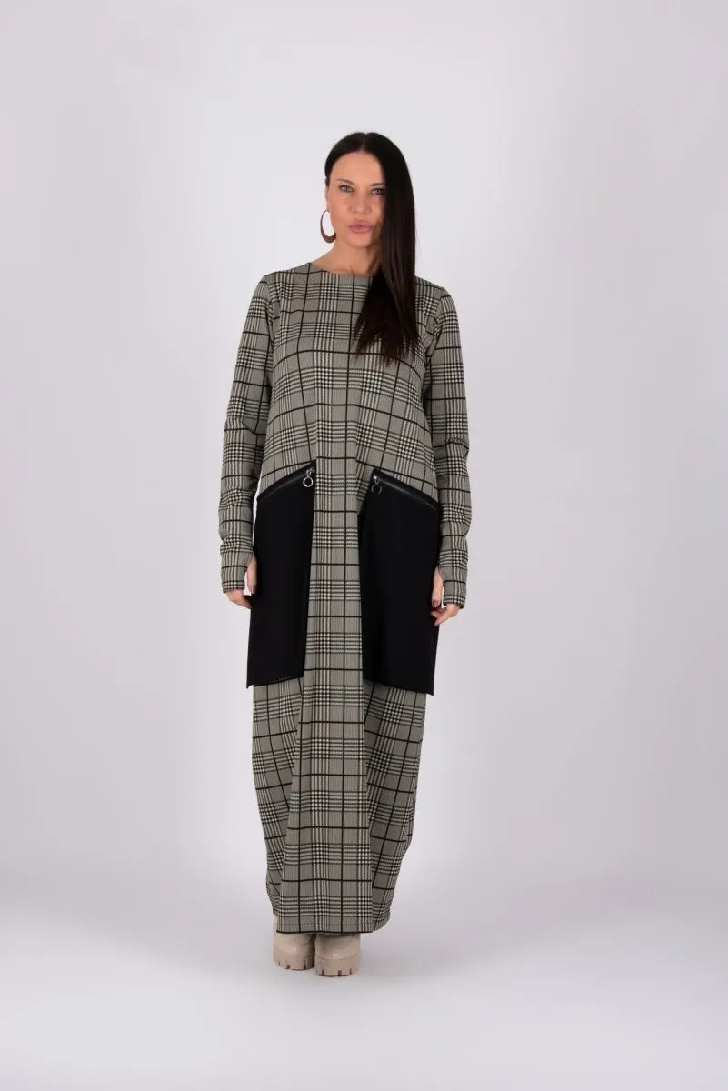 Maxi Plaid Dress LARA