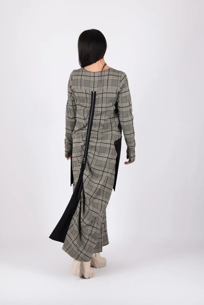 Maxi Plaid Dress LARA