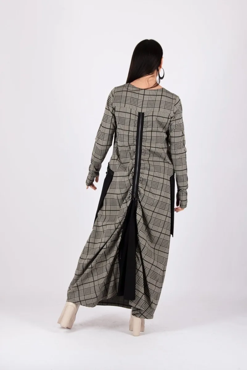 Maxi Plaid Dress LARA