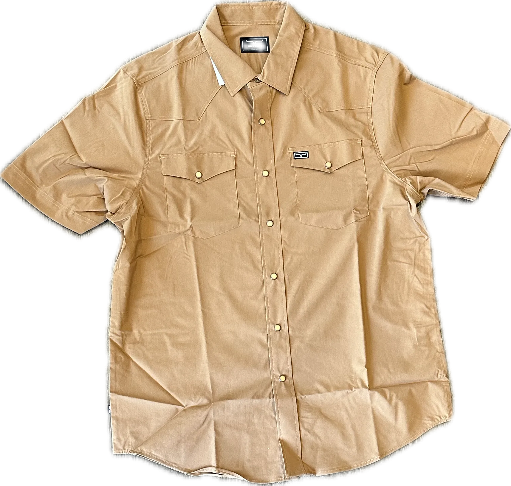 Mens Kimes Ranch Rio SS-Dress Shirt - WW Brown