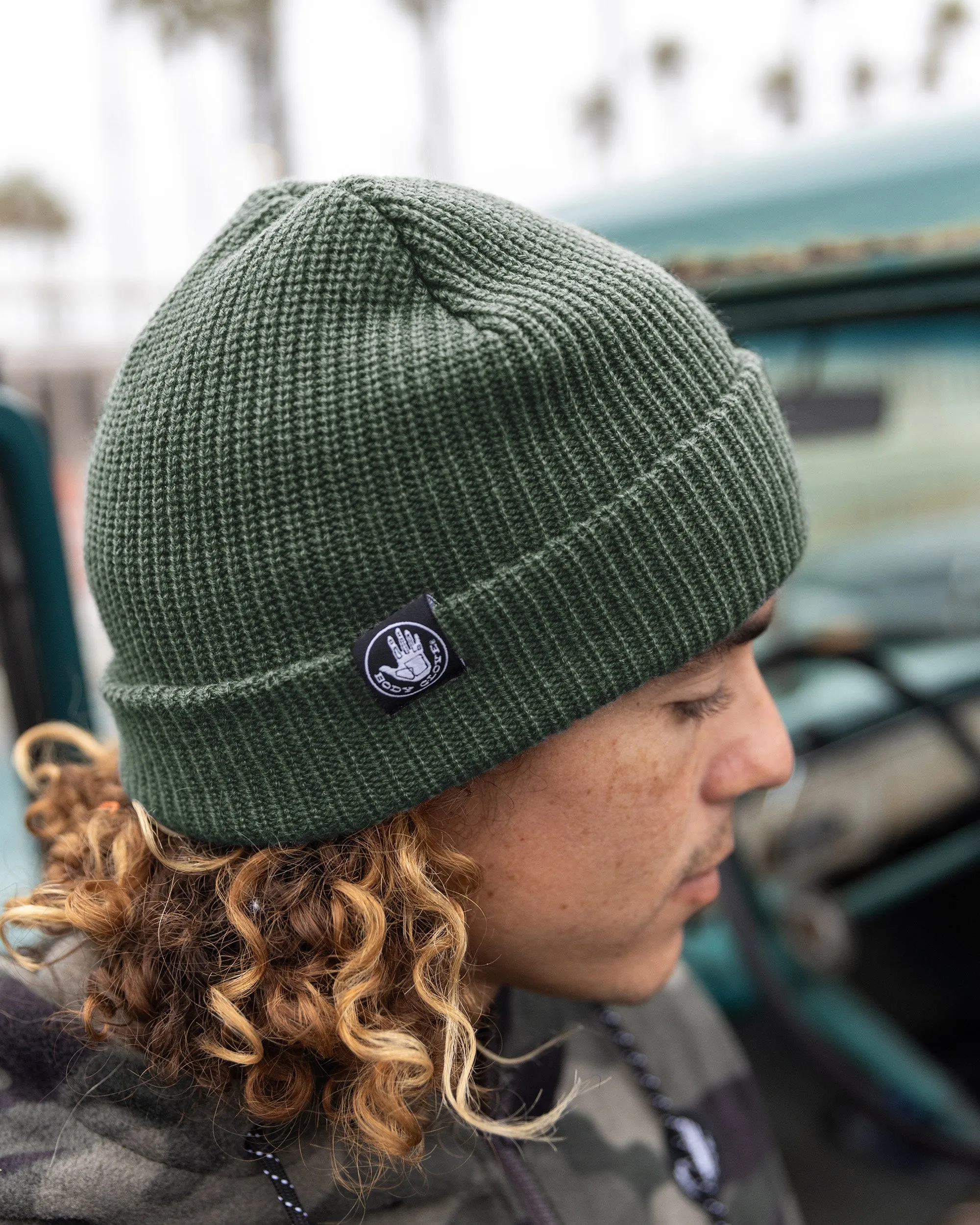 Men's Patrol Acrylic Beanie - Olive