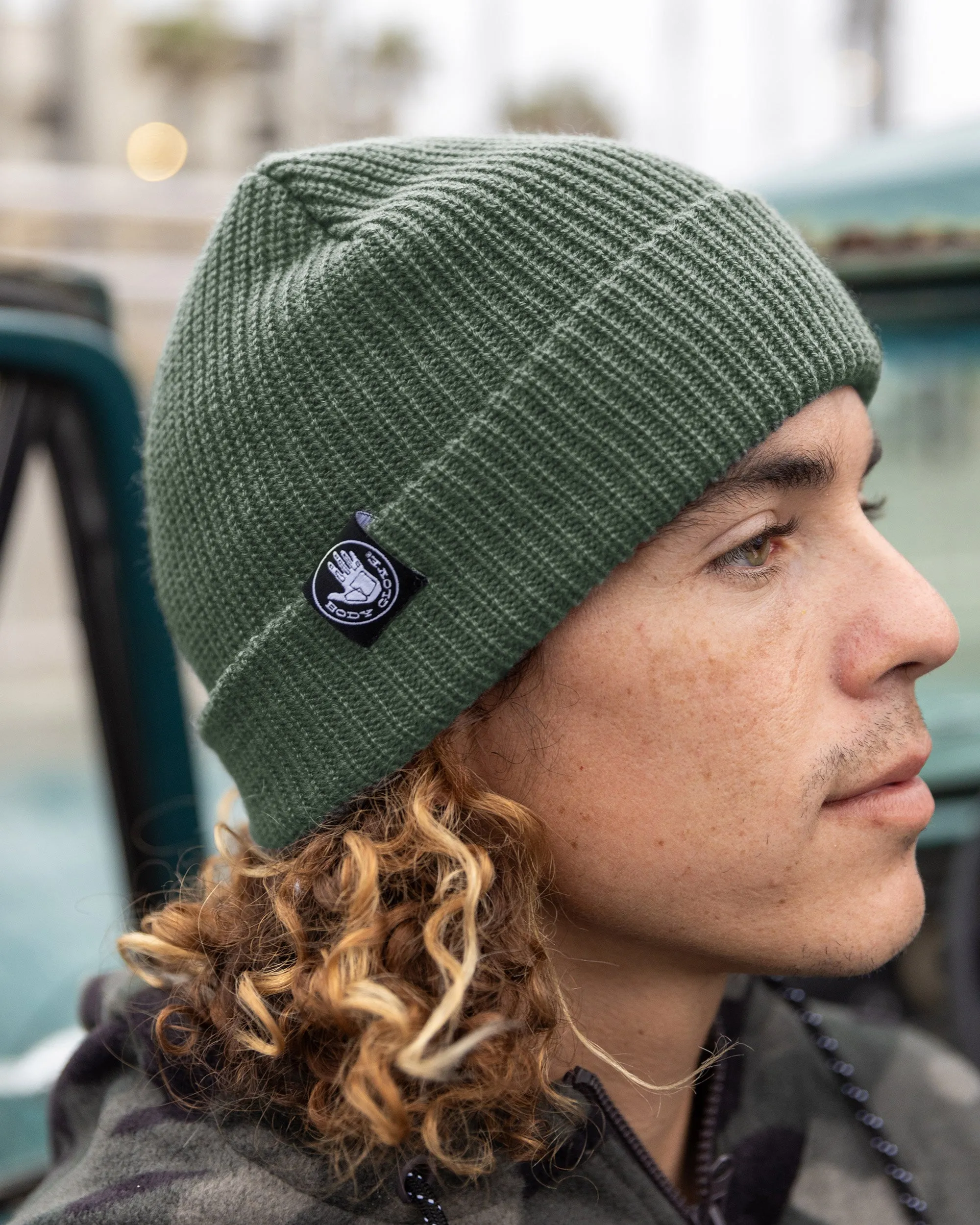 Men's Patrol Acrylic Beanie - Olive