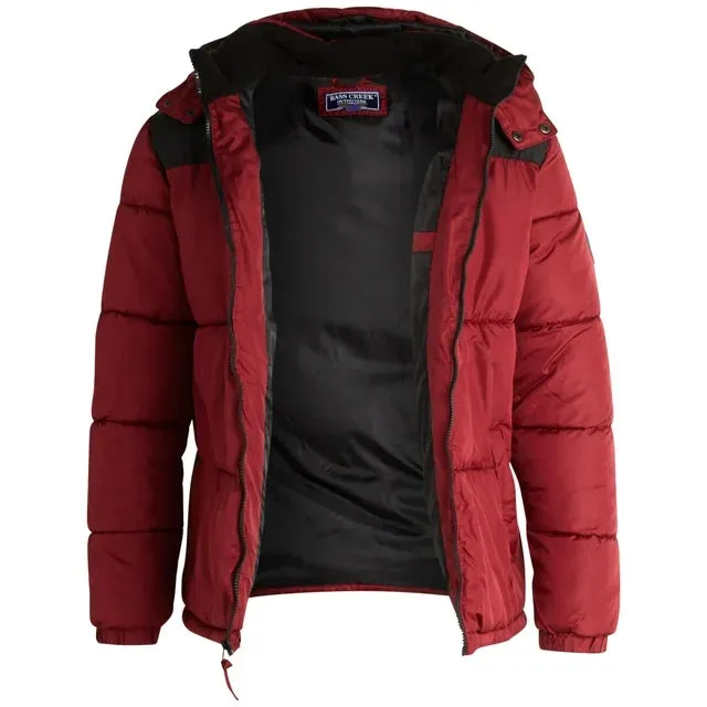 Men's Winter Jacket Dark Red - Bass Creek