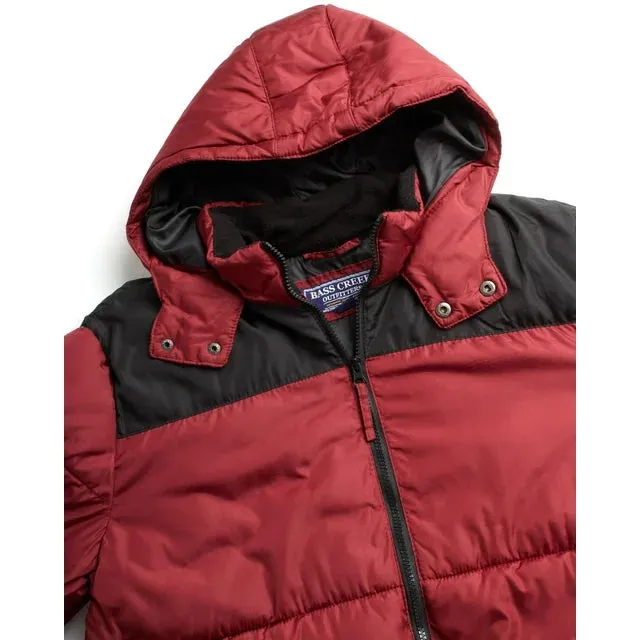 Men's Winter Jacket Dark Red - Bass Creek