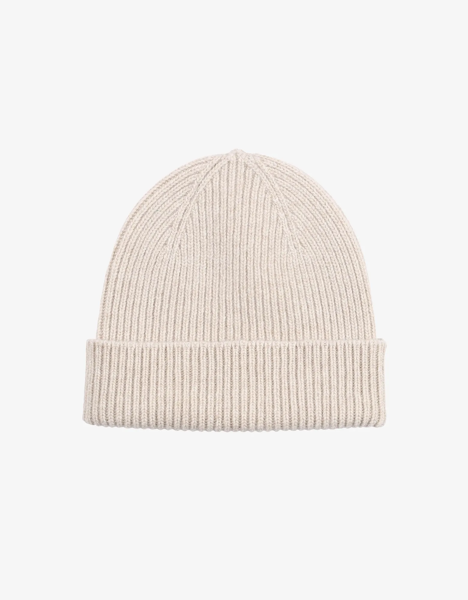 Merino Wool Beanie - Ivory White