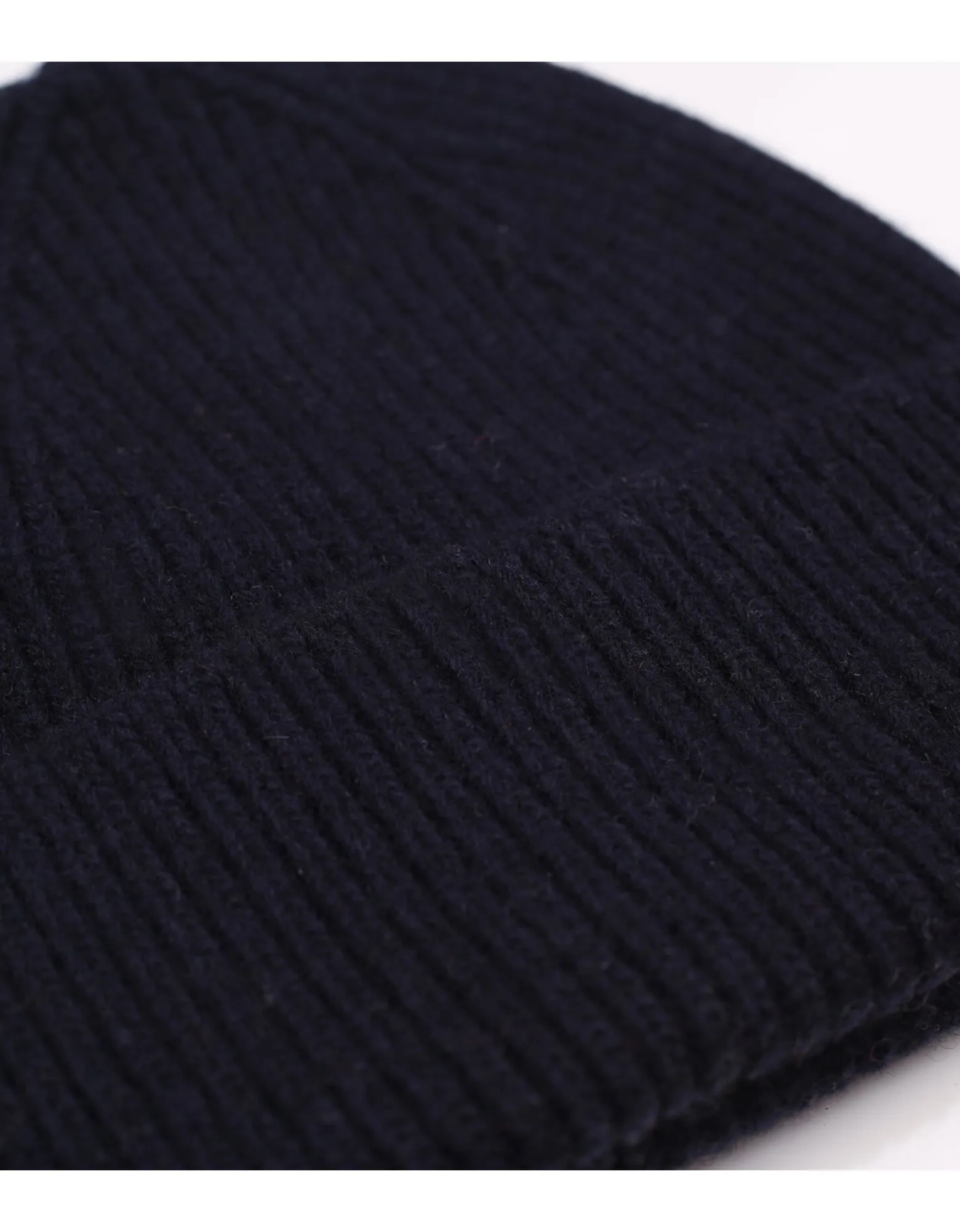 Merino Wool Beanie - Navy Blue