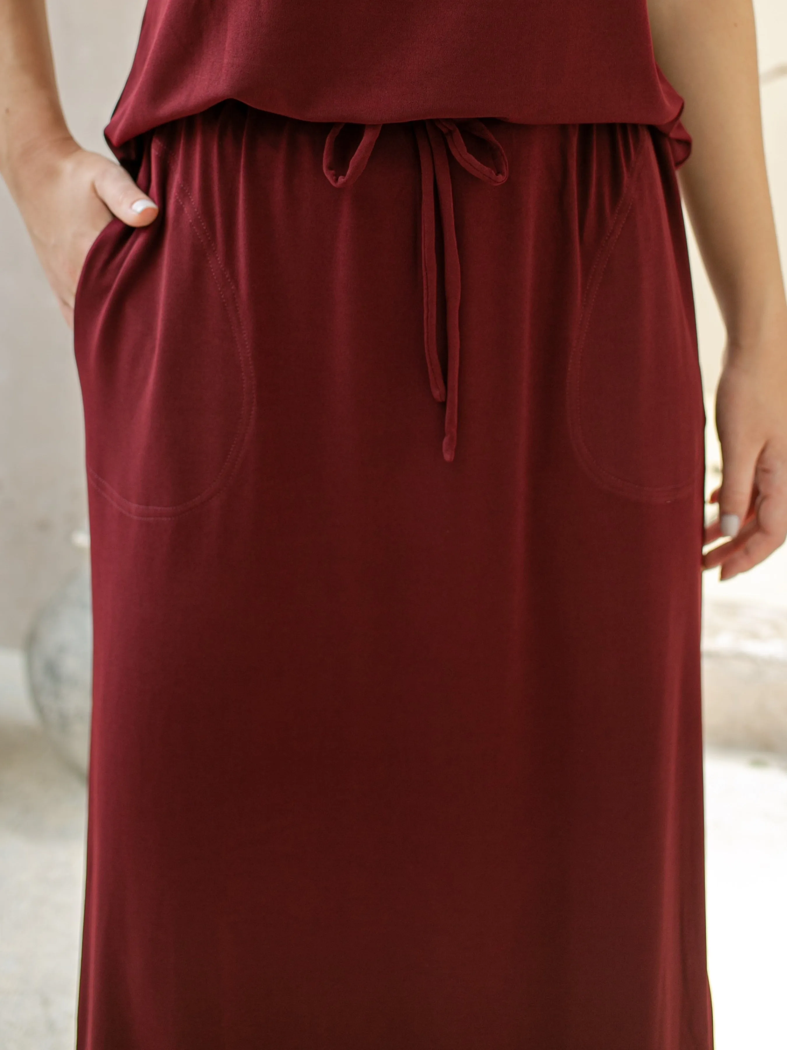 Minna Skirt - Maroon