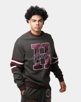 National Collegiate Athletic Association Harvard Letter Mark Panel Crewneck Steel