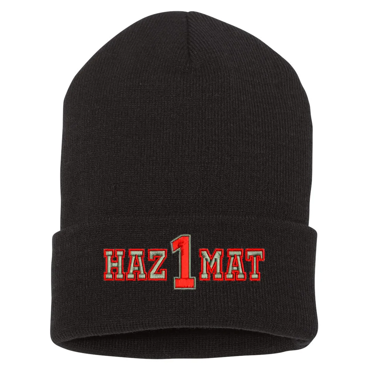 Personalized Haz Mat Cuffed Beanie