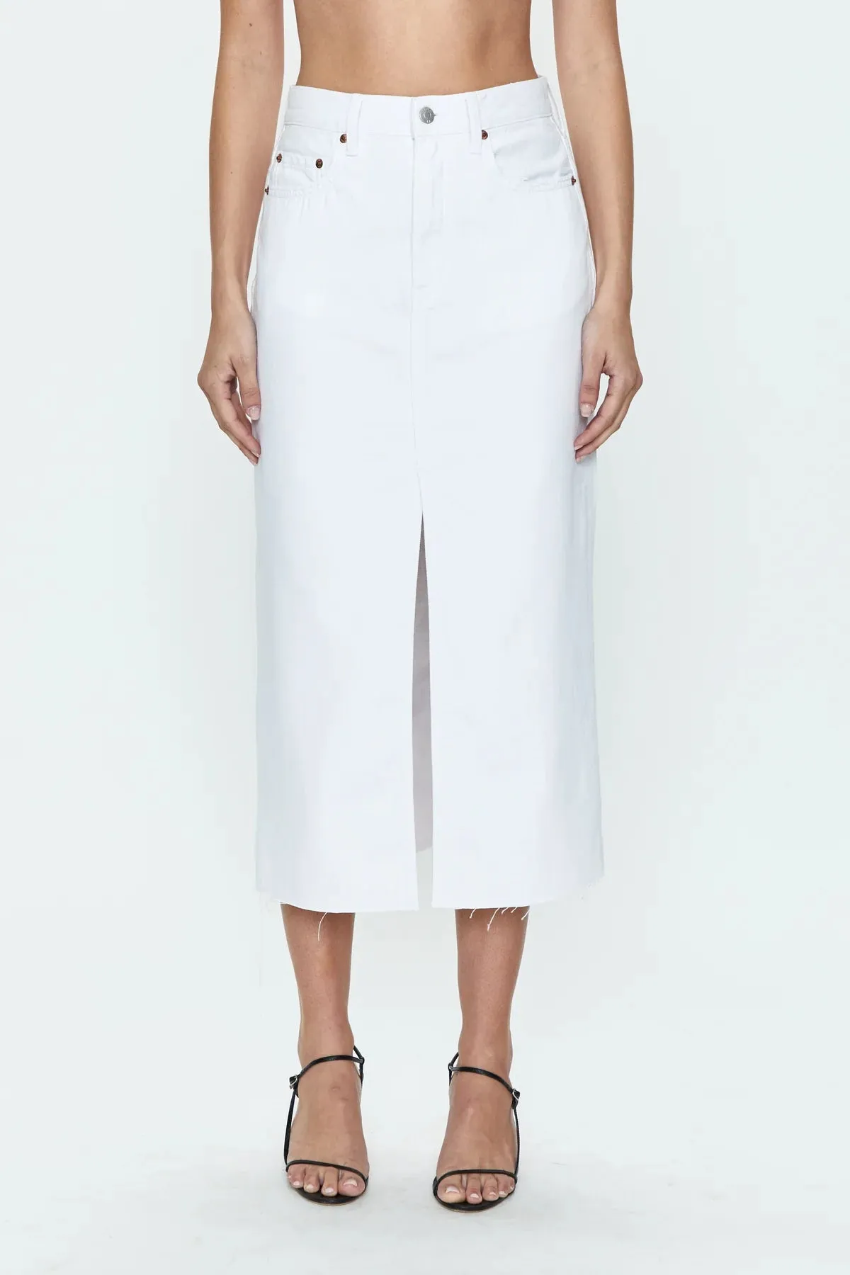 PIS Alice Midi Skirt in White