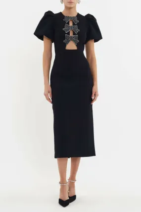 Rebecca Vallance Eliana Puff Sleeve Midi Dress