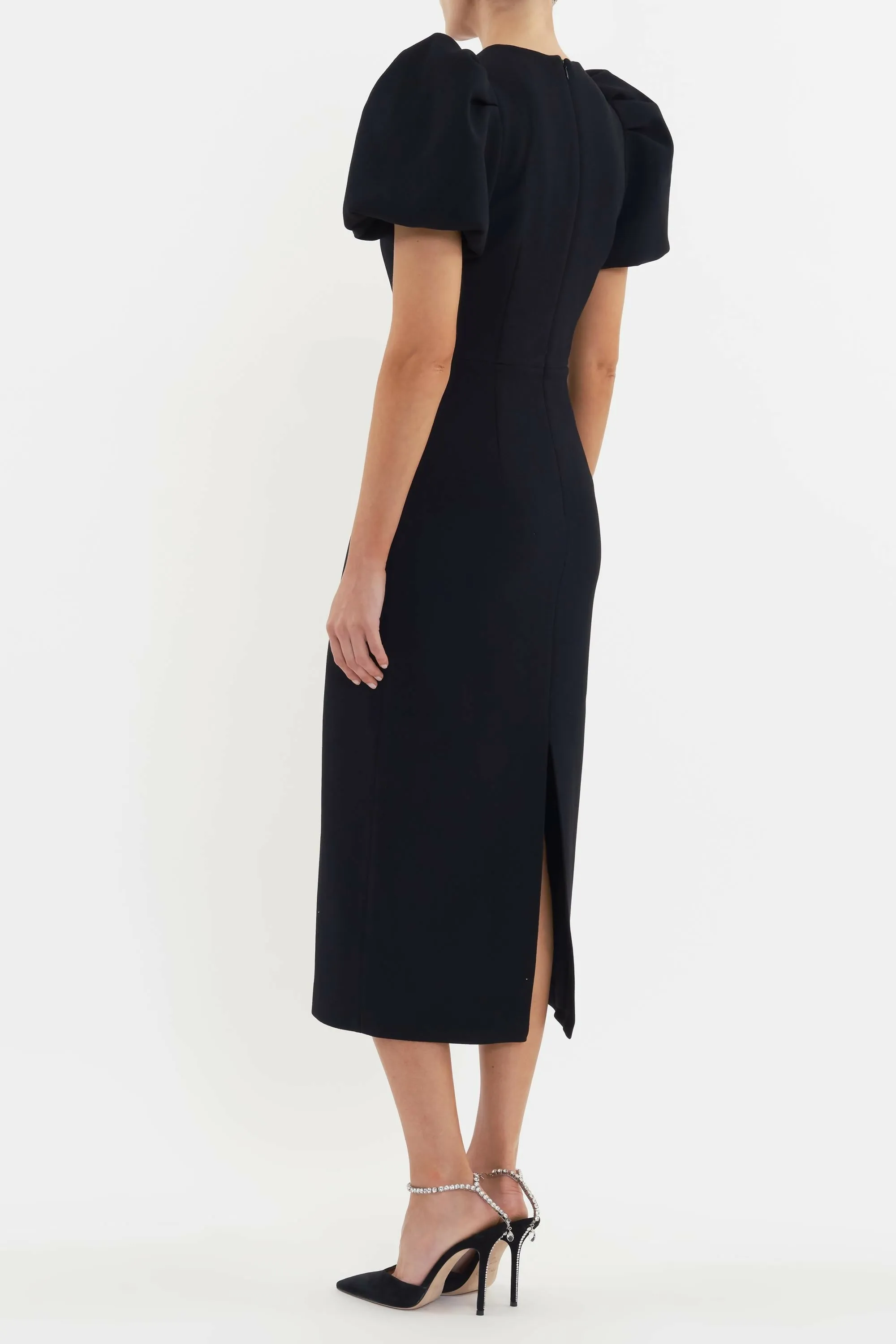 Rebecca Vallance Eliana Puff Sleeve Midi Dress