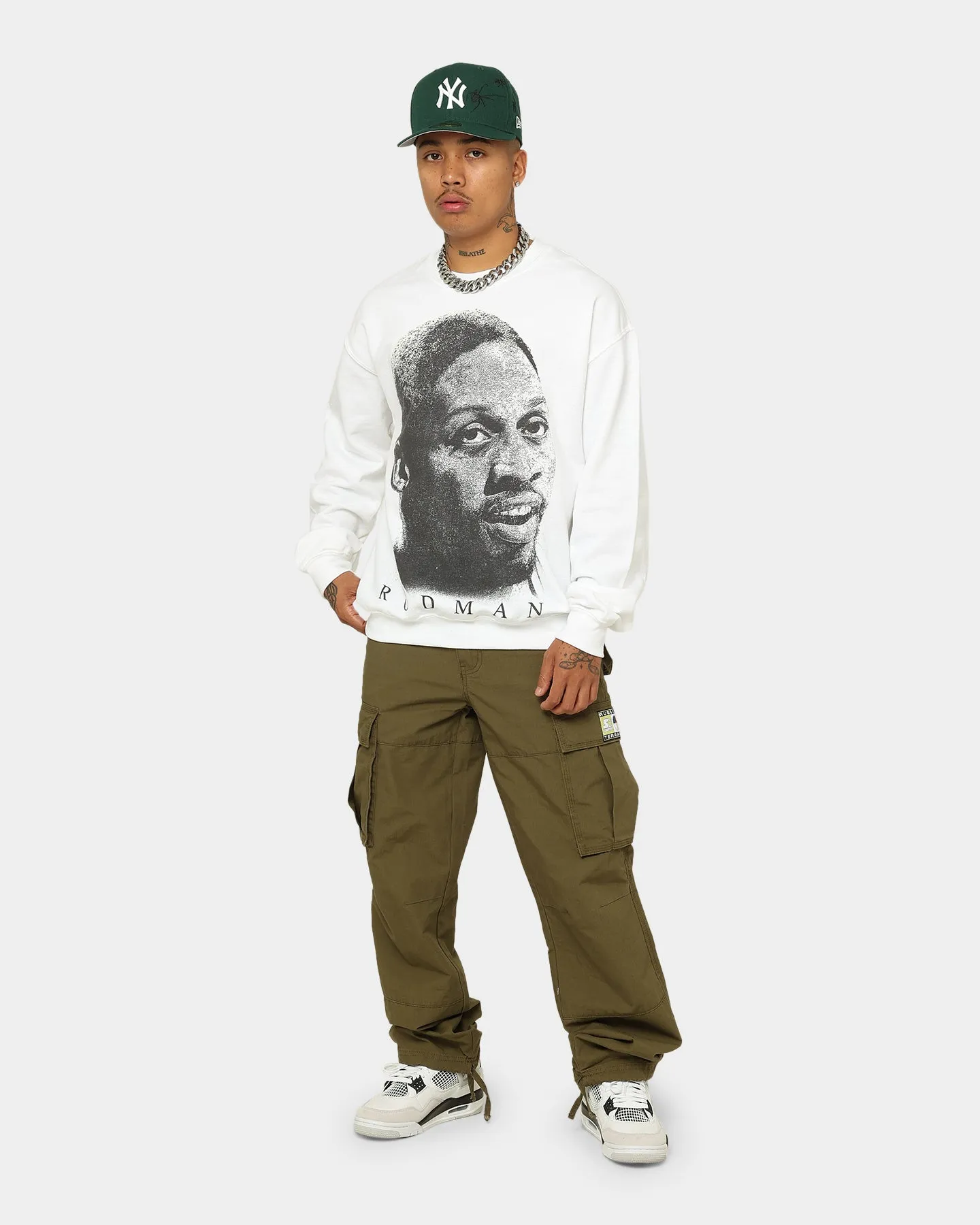 Rodman Brand Rodman Face UV Crewneck White