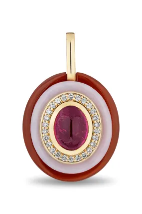 Rubellite Layer Cake Pendant