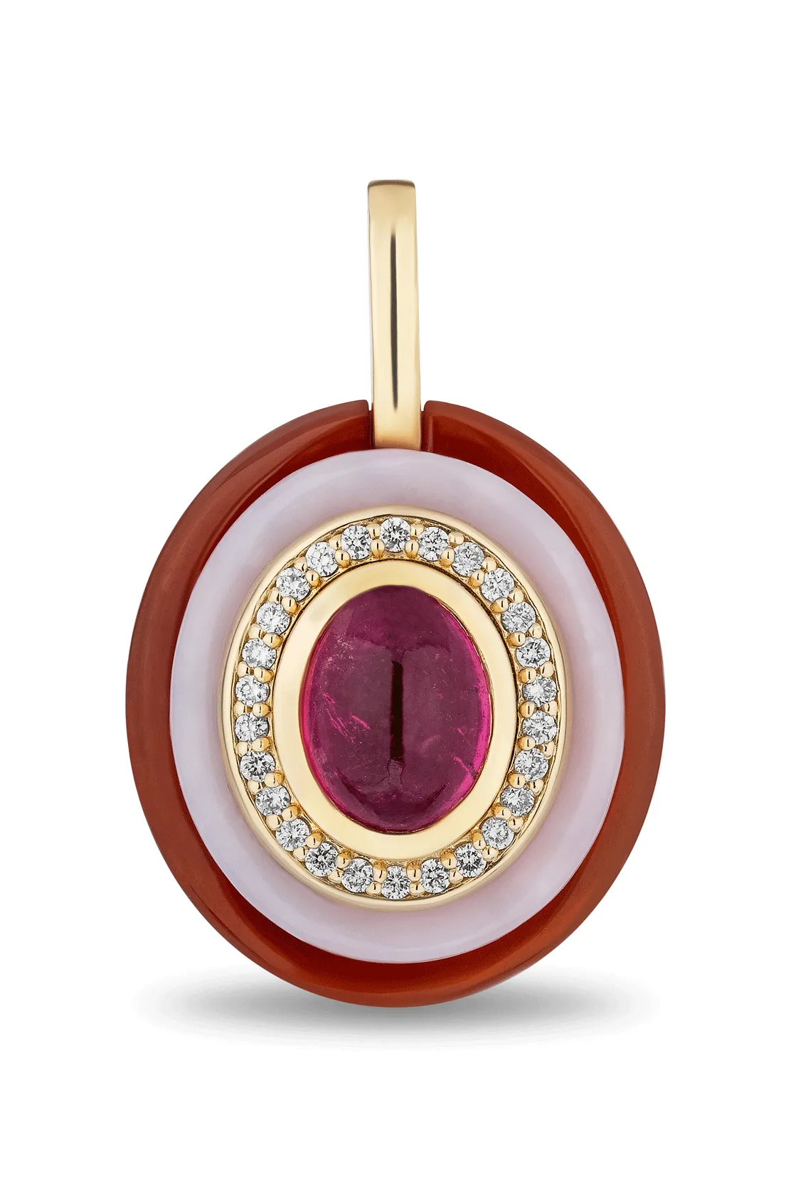 Rubellite Layer Cake Pendant