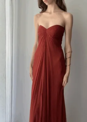 Rust red prom dresses, long evening dresses,party dresses, formal dress      fg3502