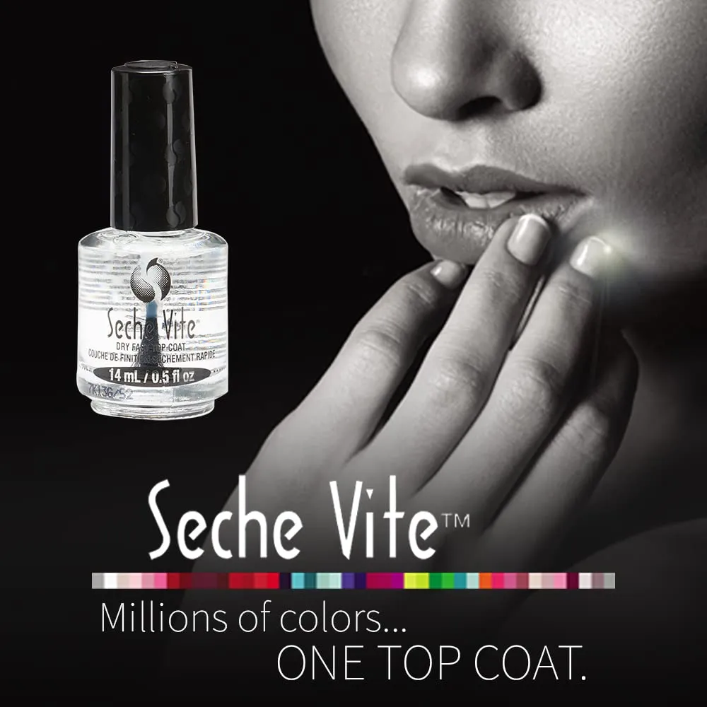 Seche Vite Dry Fast Top Coat 0.5 oz 14 mL