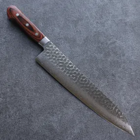 Seisuke VG10 17 Layer Damascus Gyuto 270mm Mahogany Handle