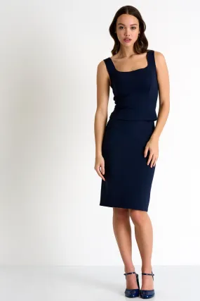 Shan pencil skirt navy