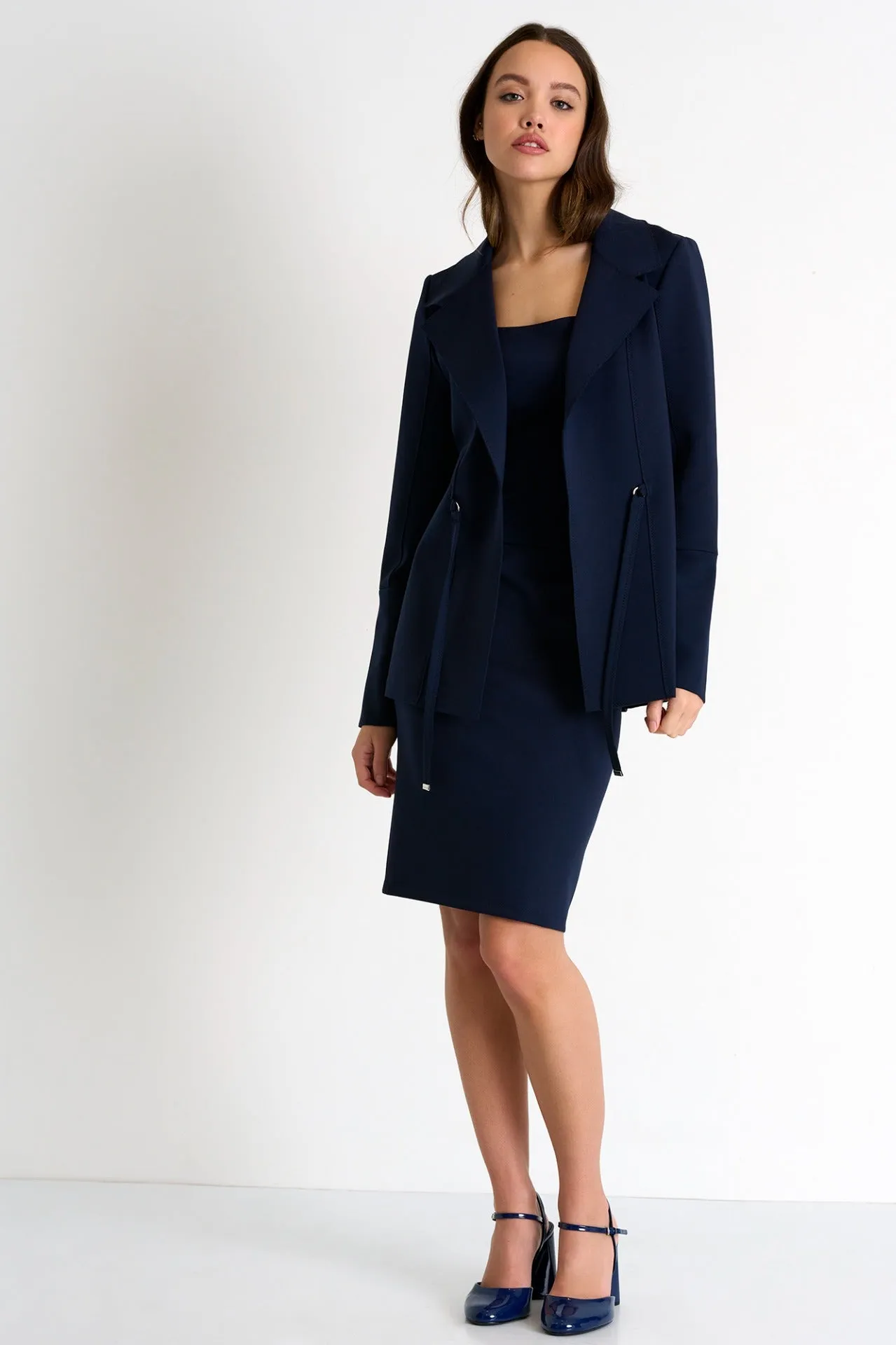 Shan pencil skirt navy