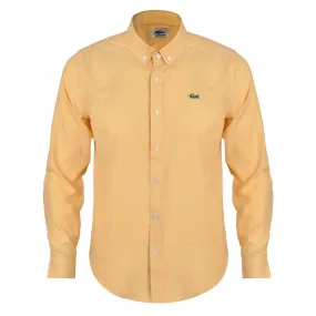 Side Logo Button Down Shirt - Yellow