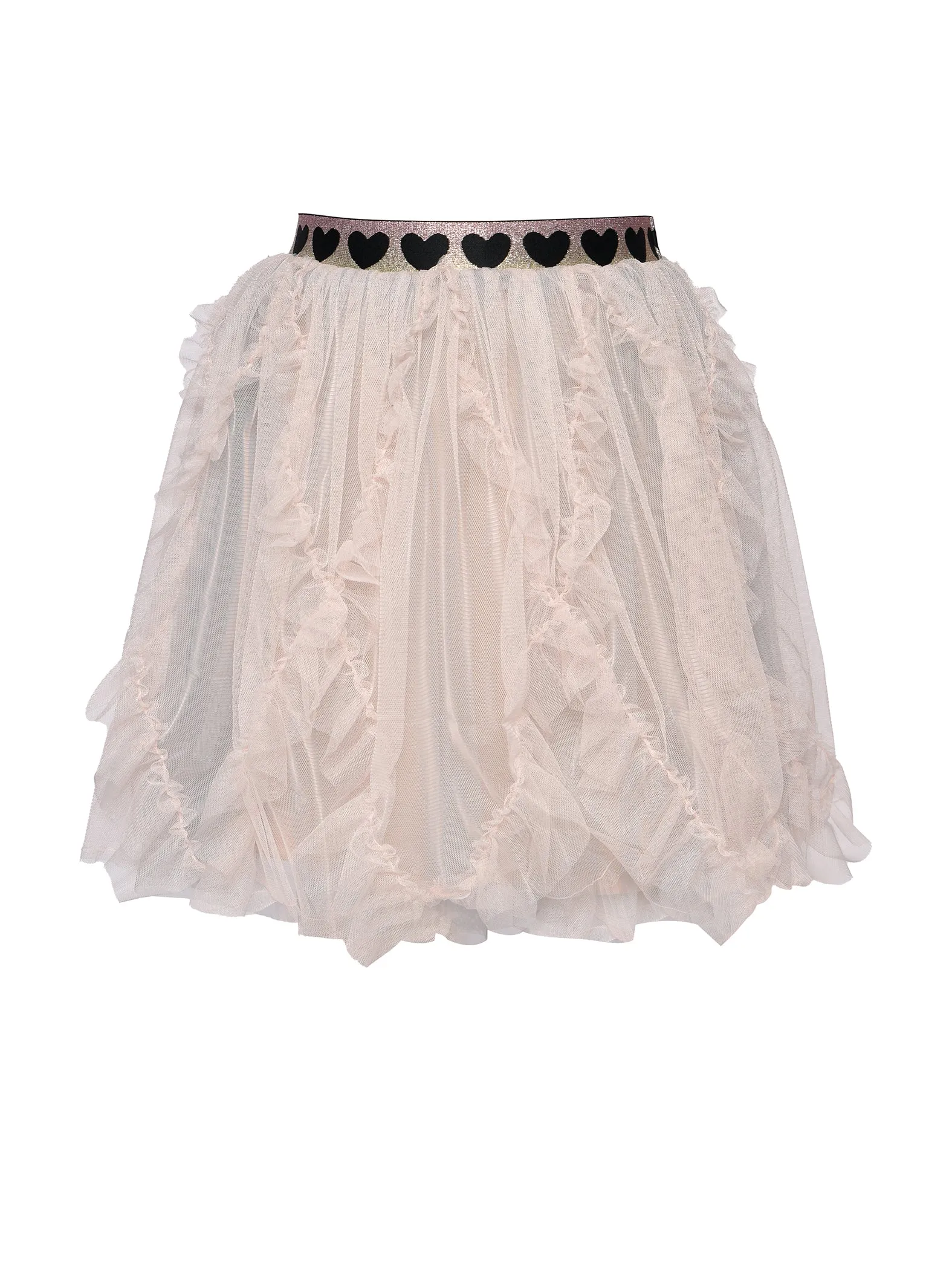 Soft Pink Ruffled Tutu Midi Skirt