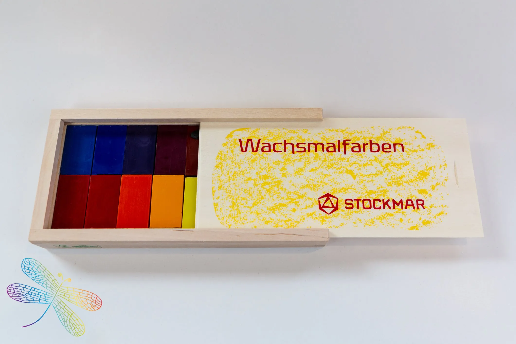 Stockmar 16 Block Crayons in Wooden Box