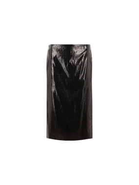 Tarpaulin Patent Leather Skirt