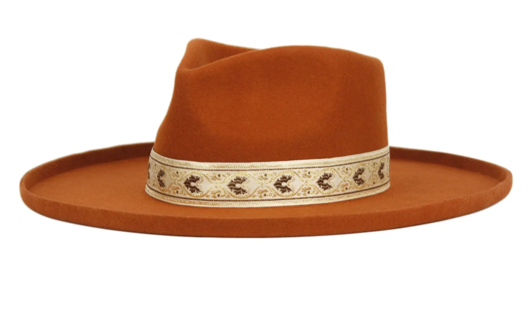 Uptown | Pencil Curl Wide Brim Fedora Hat