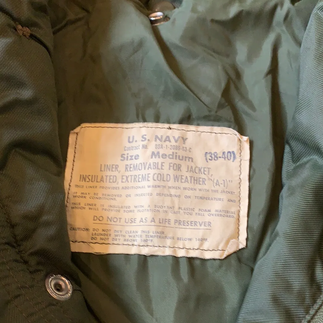 US navy green jacket with vest