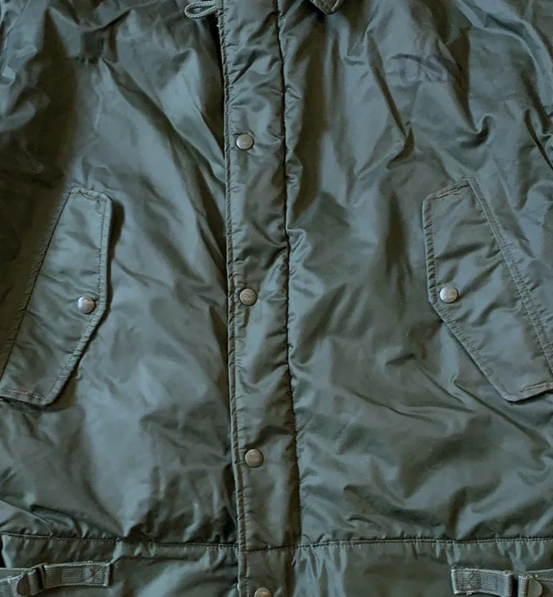 US navy green jacket with vest