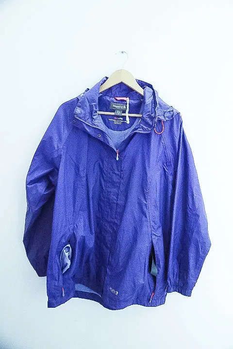 Vintage Regatta Great Outdoor blue large waterproof hoodie jacket