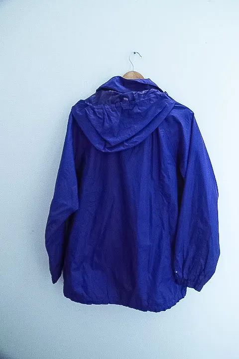 Vintage Regatta Great Outdoor blue large waterproof hoodie jacket